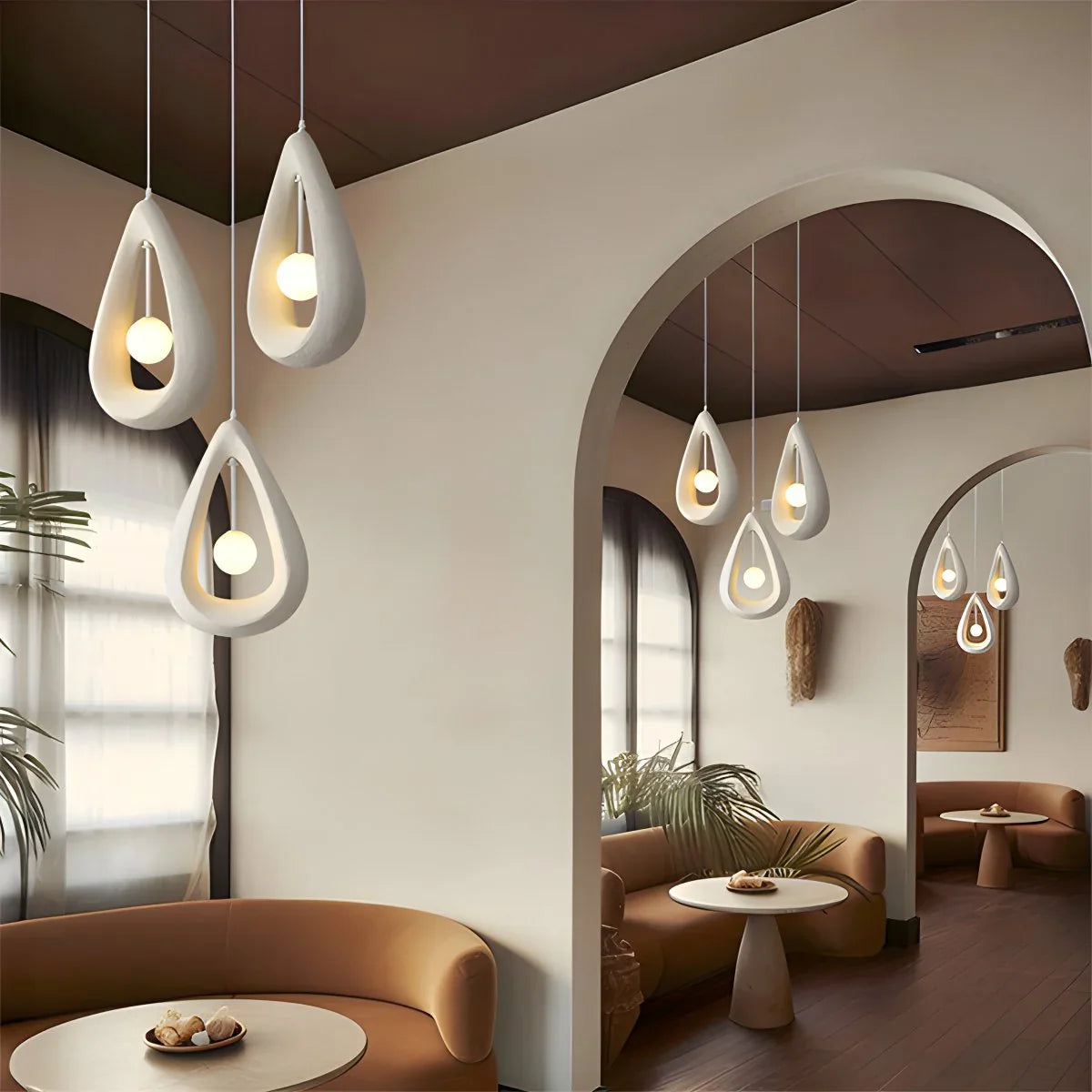 Feyran Contemporary Creative Teardrop Orb Pendant Light
