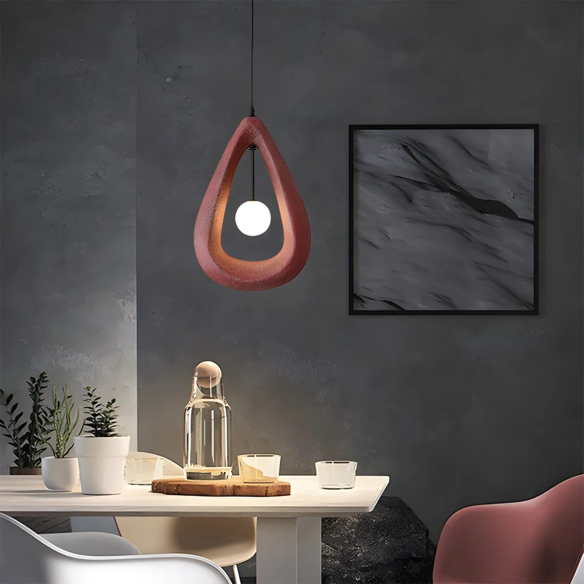 Feyran Contemporary Creative Teardrop Orb Pendant Light