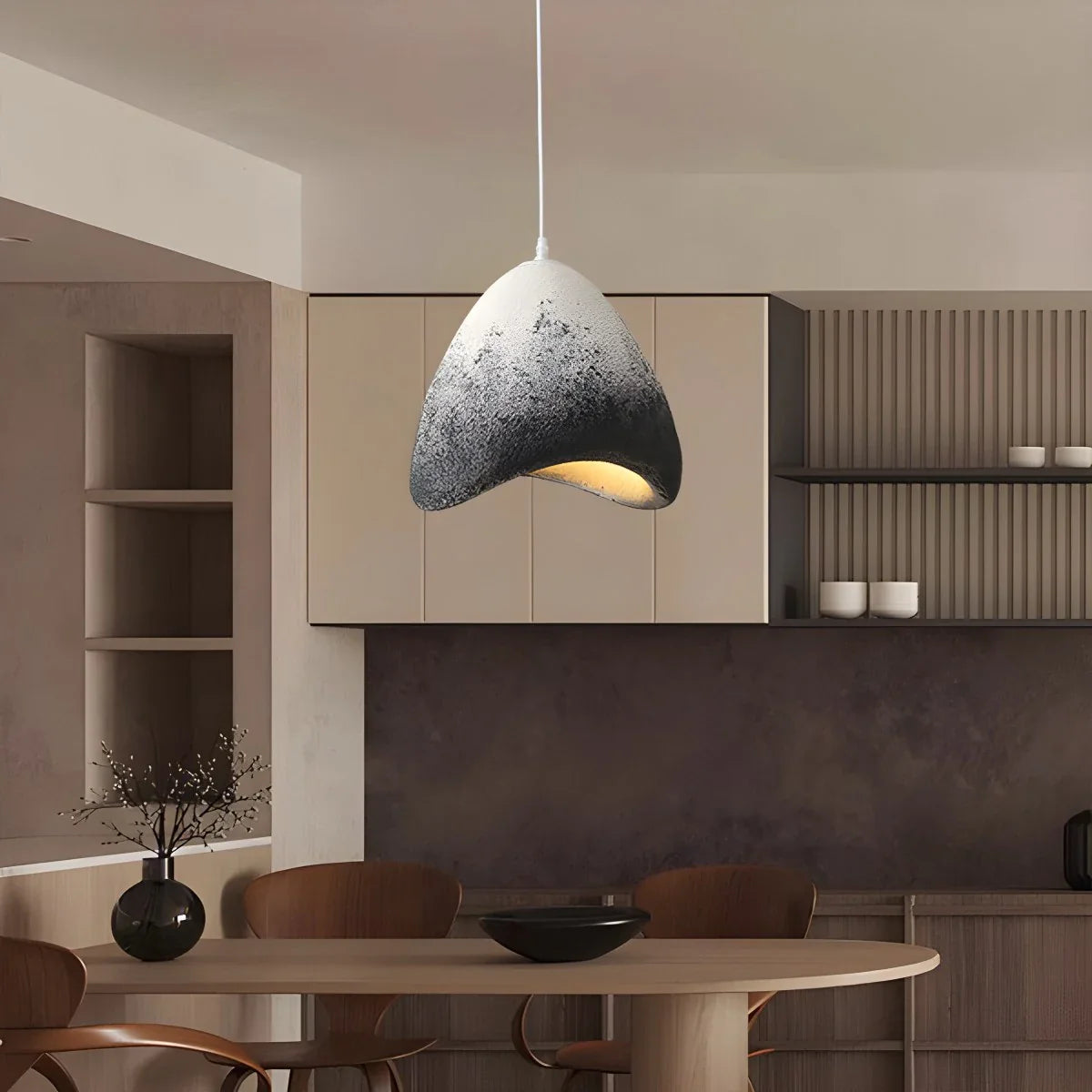 Feyran Japanese Style Bird's Nest Shape Pendant Light