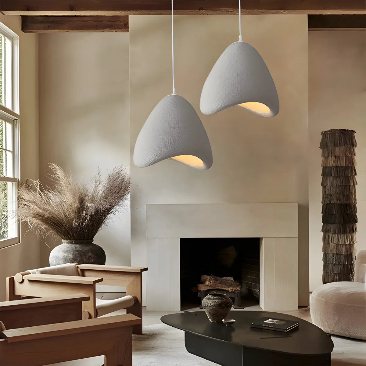 Feyran Japanese Style Bird's Nest Shape Pendant Light