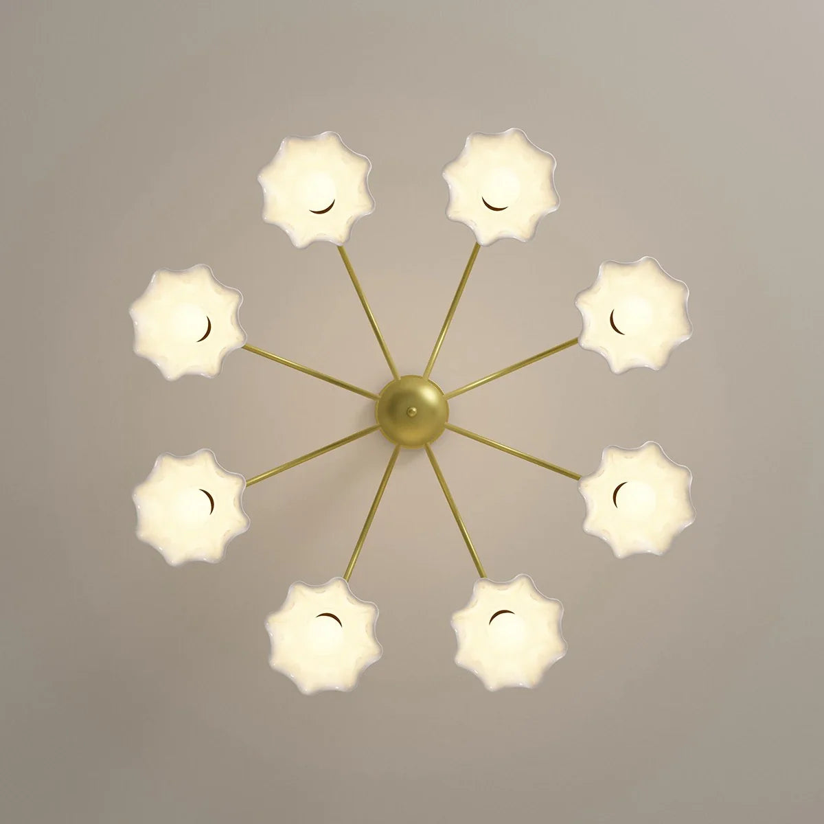 Feyran French Pastoral Style Flower Chandelier