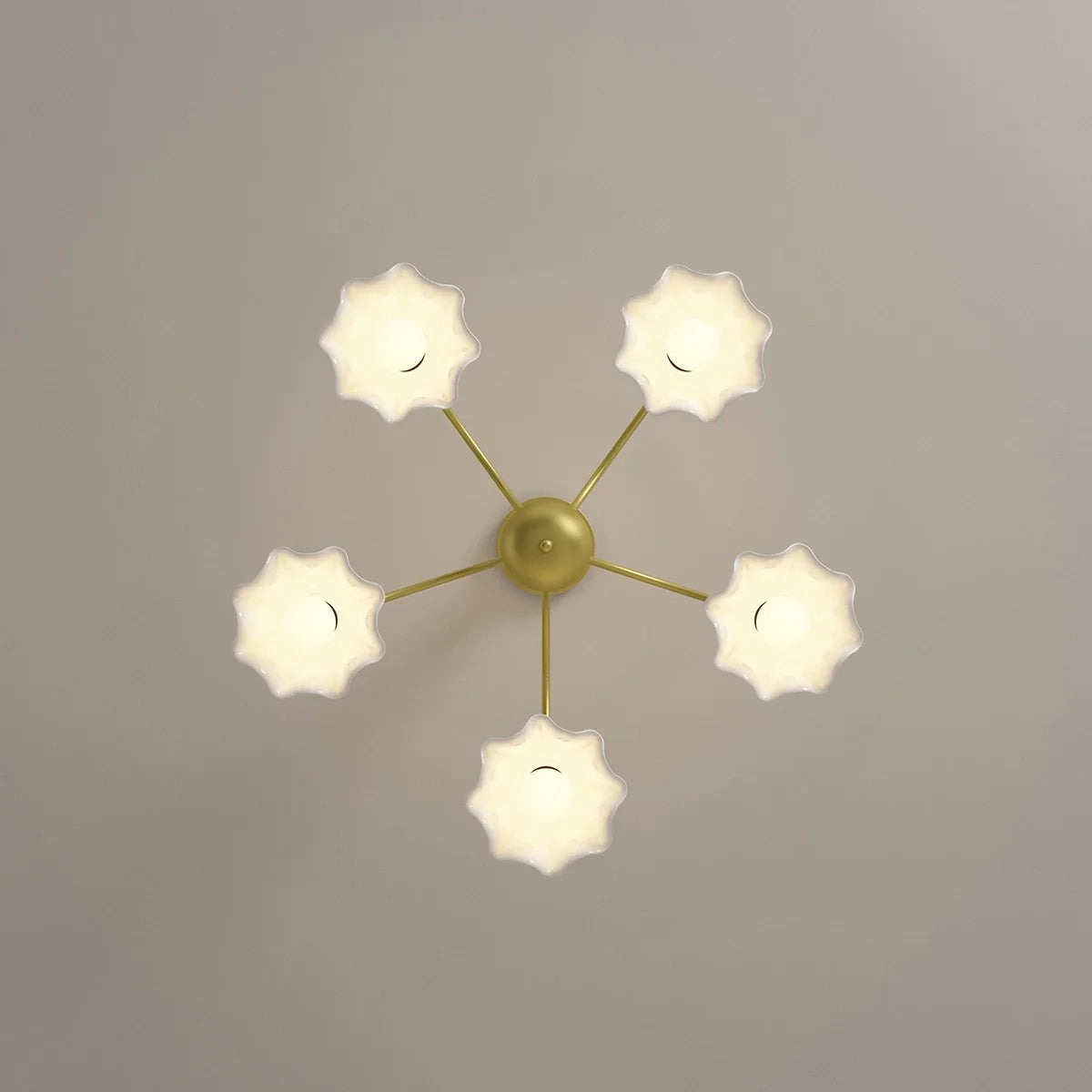 Feyran French Pastoral Style Flower Chandelier