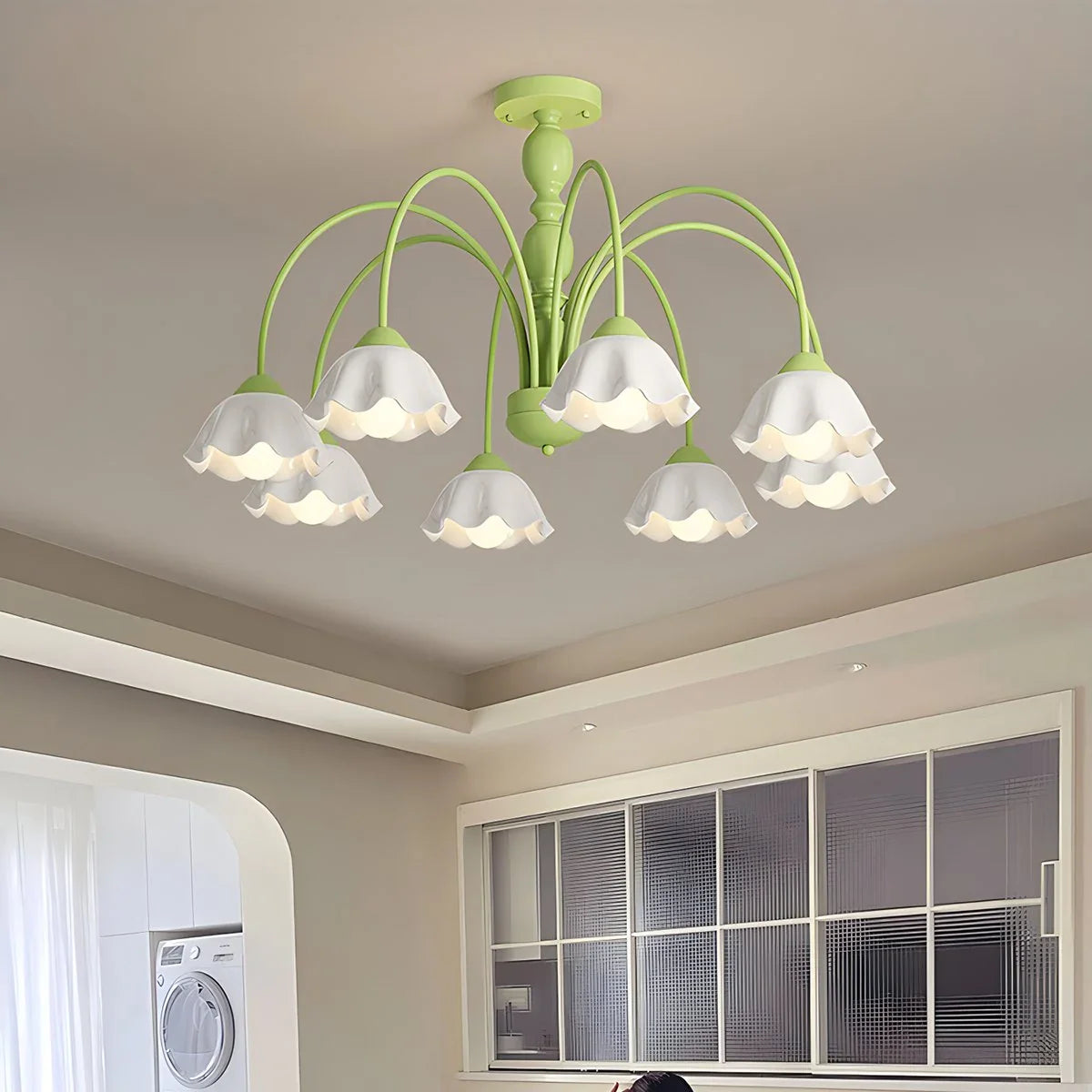 Feyran French Pastoral Style Flower Chandelier