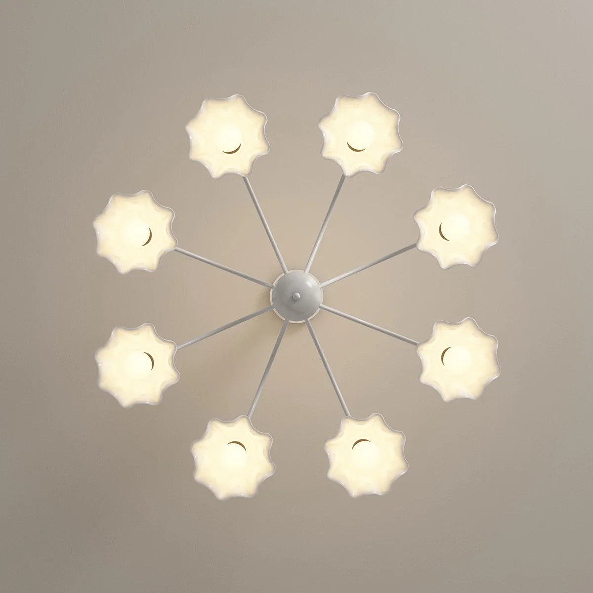Feyran French Pastoral Style Flower Chandelier