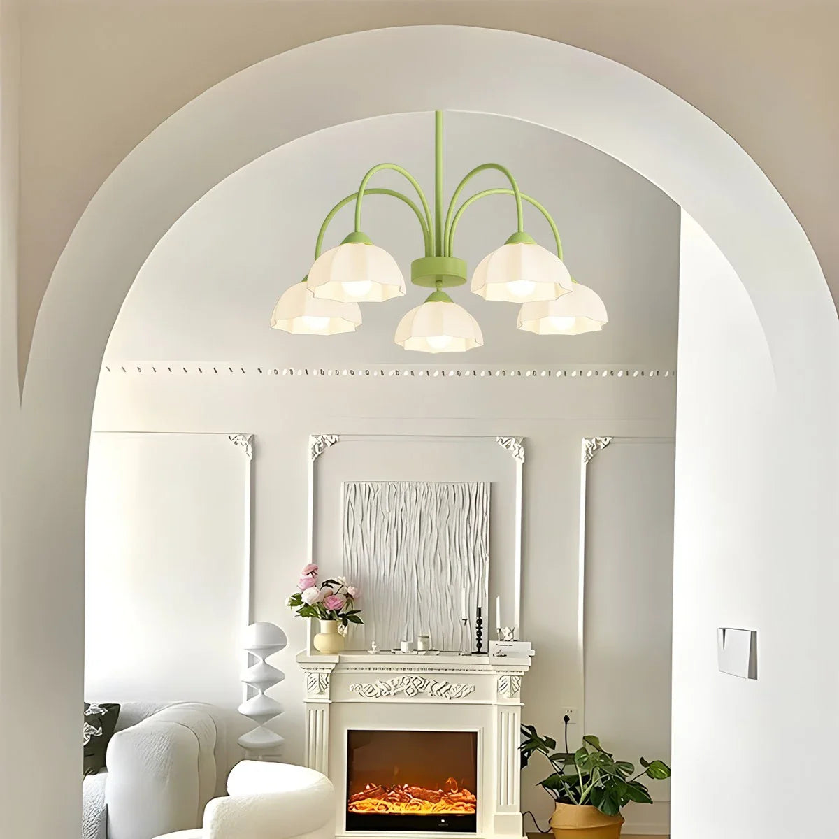 Feyran Nordic Modern Light Luxury Flower Chandelier