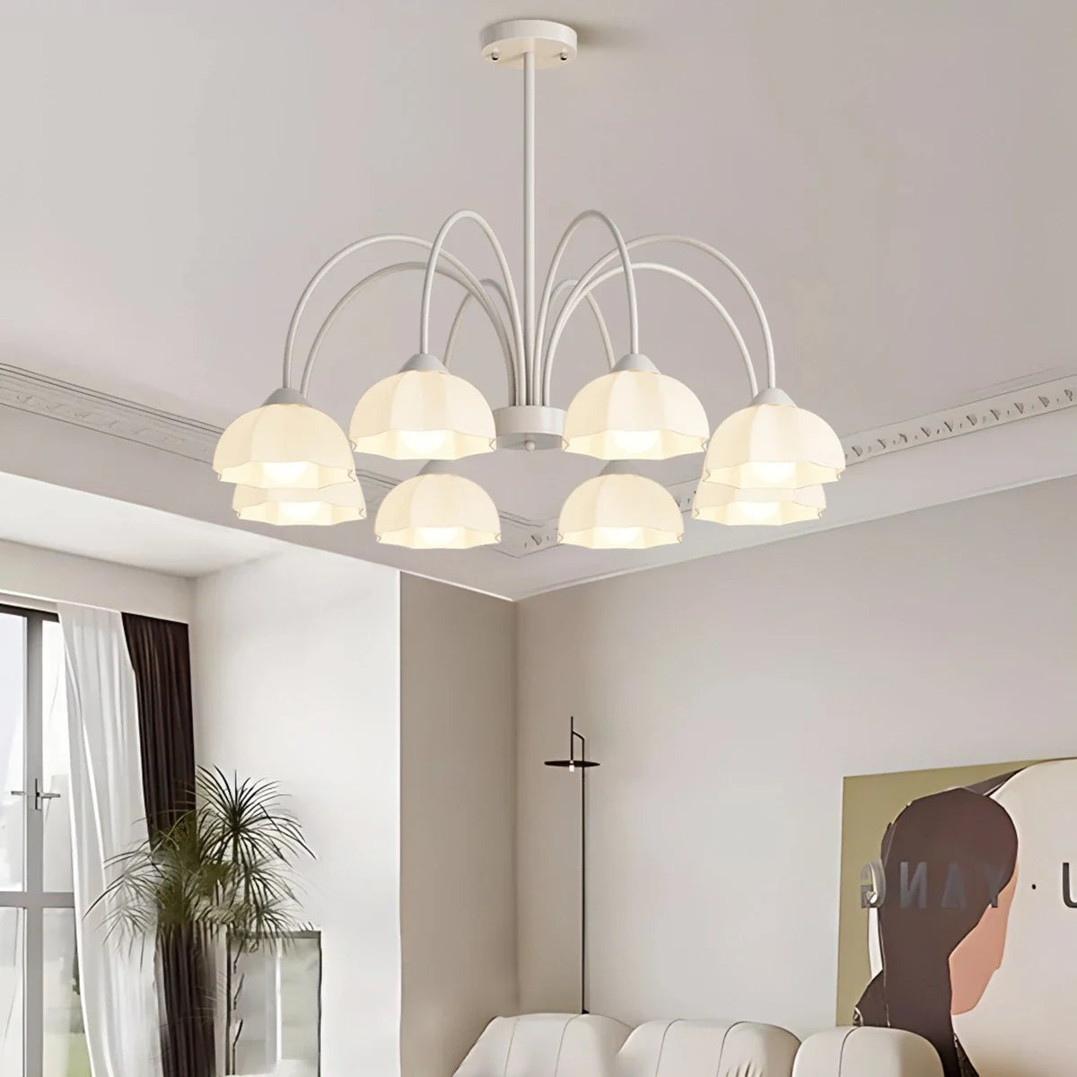 Feyran Nordic Modern Light Luxury Flower Chandelier