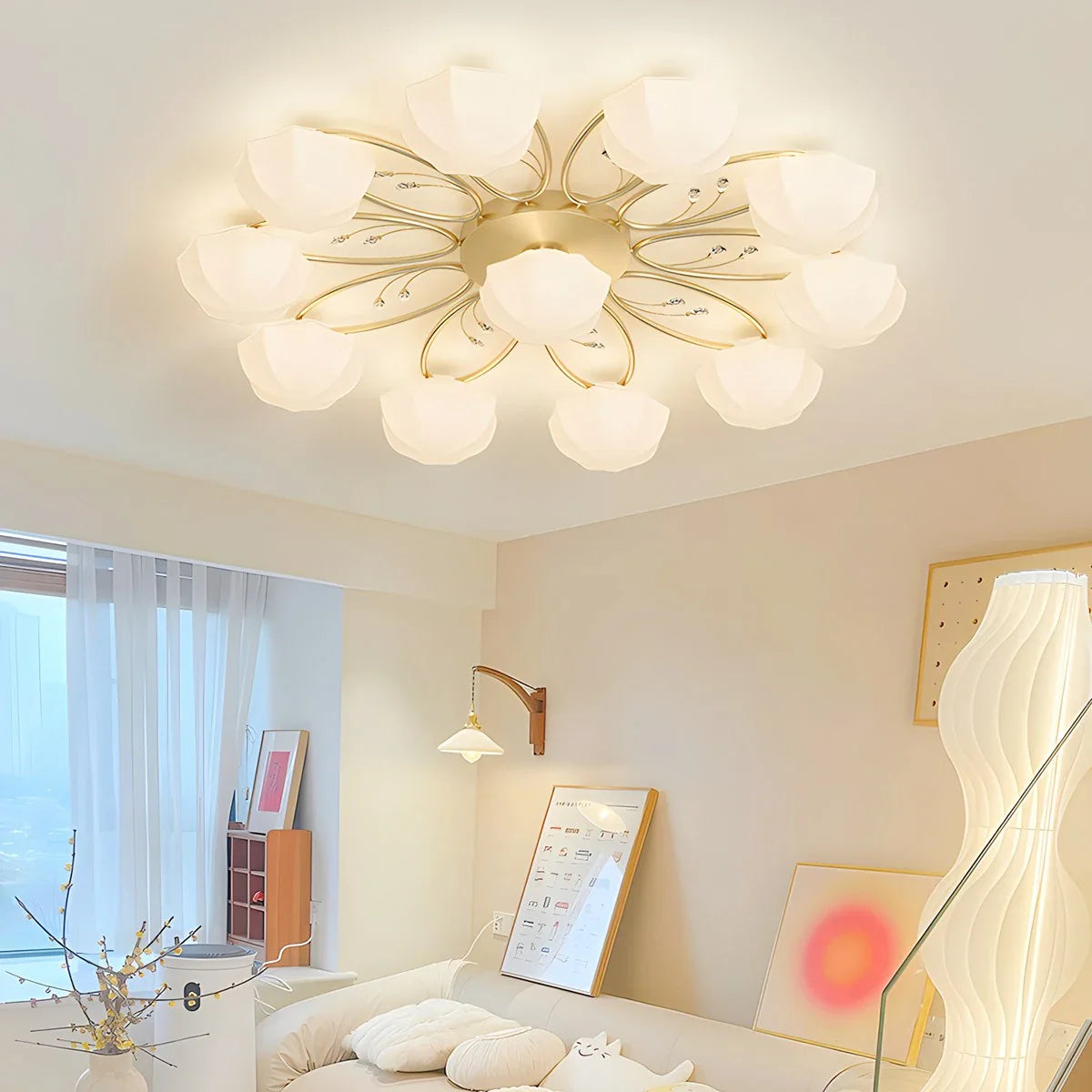 Feyran Light Luxury French Bud Ceiling Lamp