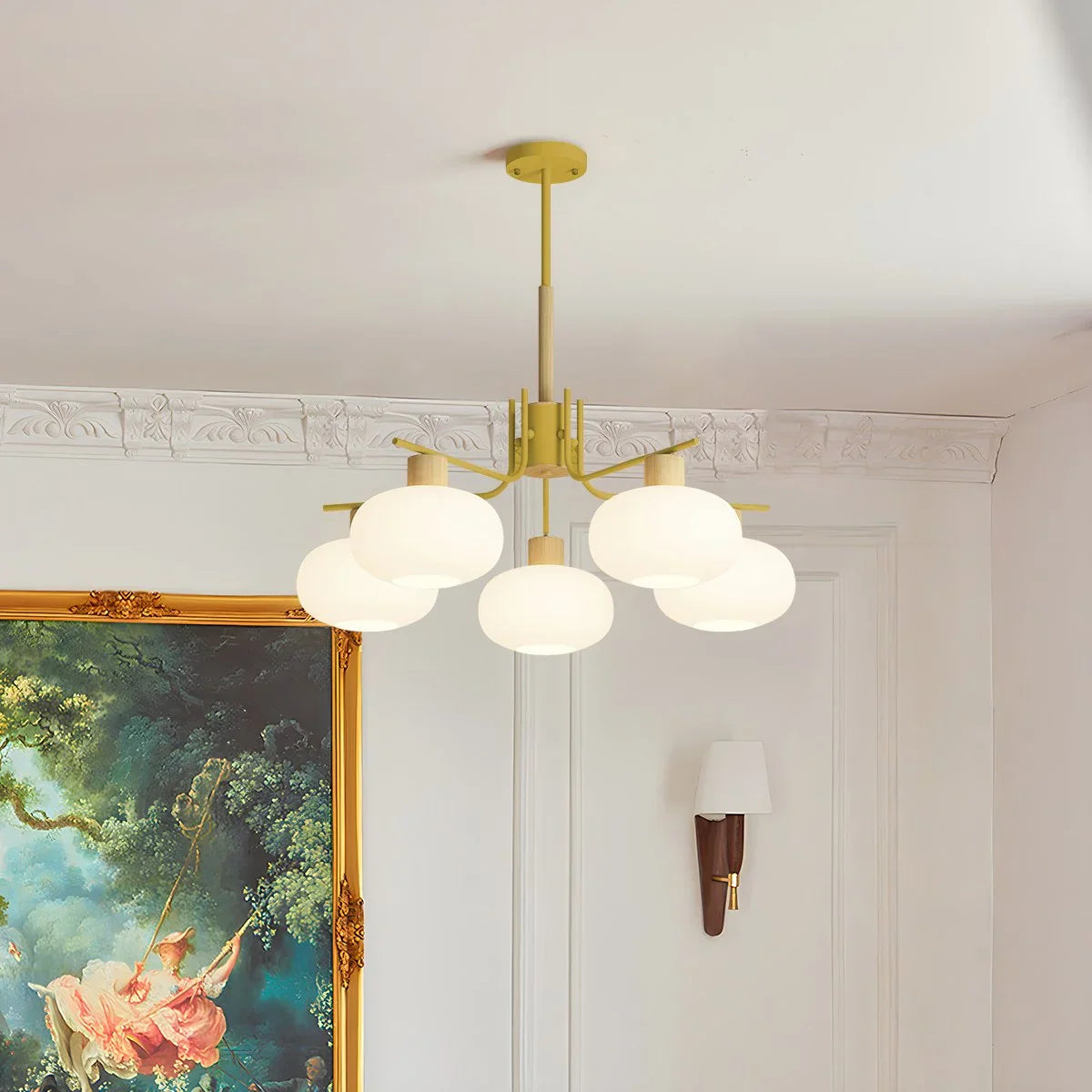Feyran Pastoral American Retro Flower Chandelier