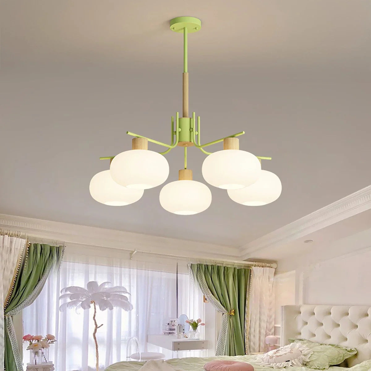 Feyran Pastoral American Retro Flower Chandelier