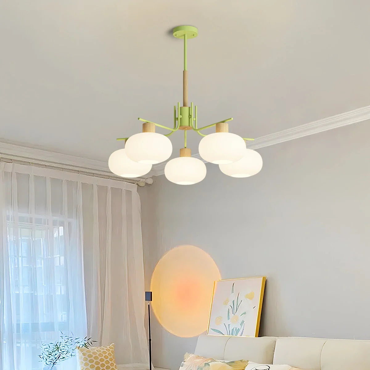 Feyran Pastoral American Retro Flower Chandelier