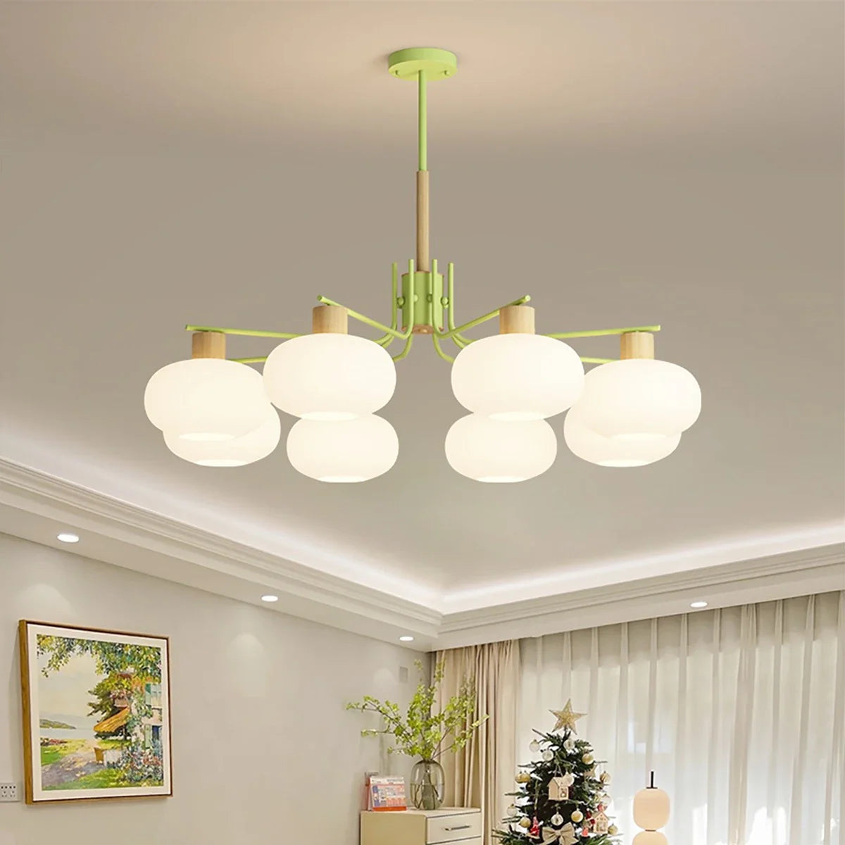 Feyran Pastoral American Retro Flower Chandelier