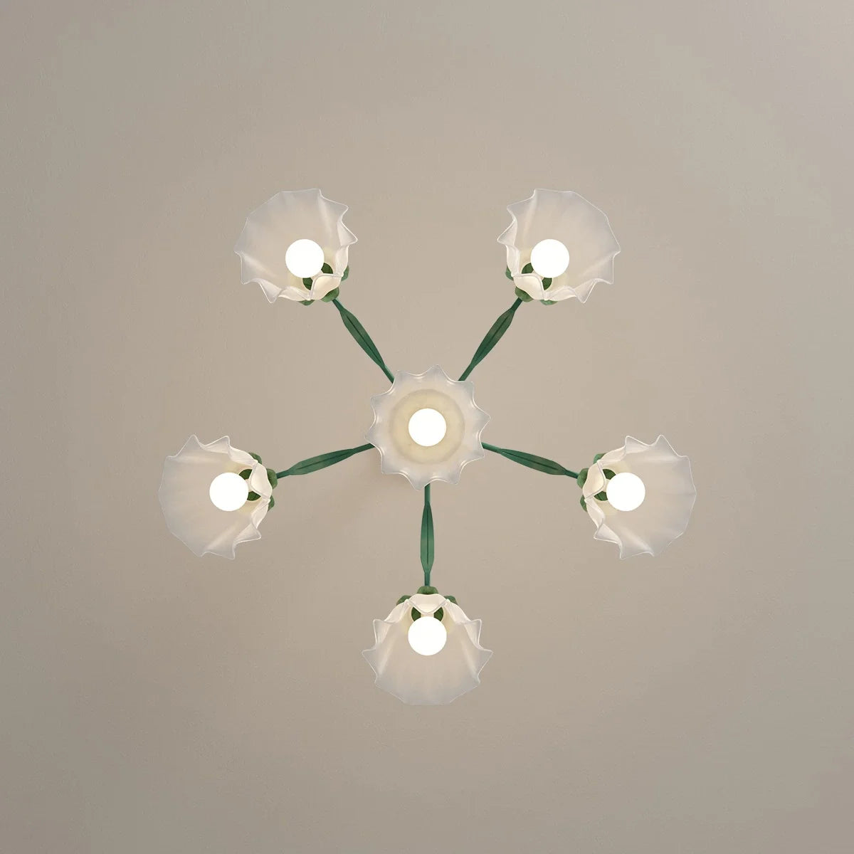 Feyran American Retro Pastoral Style Flower Chandelier