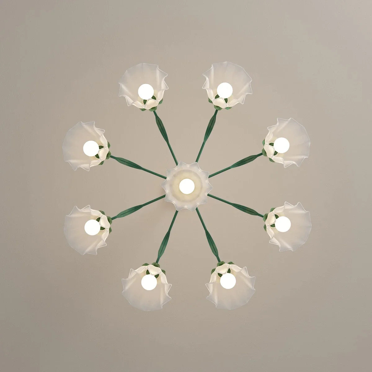 Feyran American Retro Pastoral Style Flower Chandelier