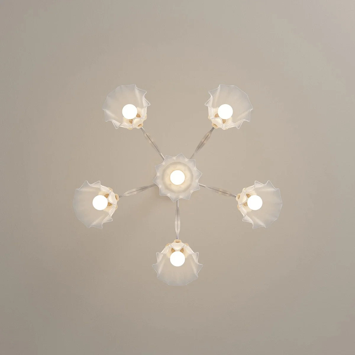 Feyran American Retro Pastoral Style Flower Chandelier