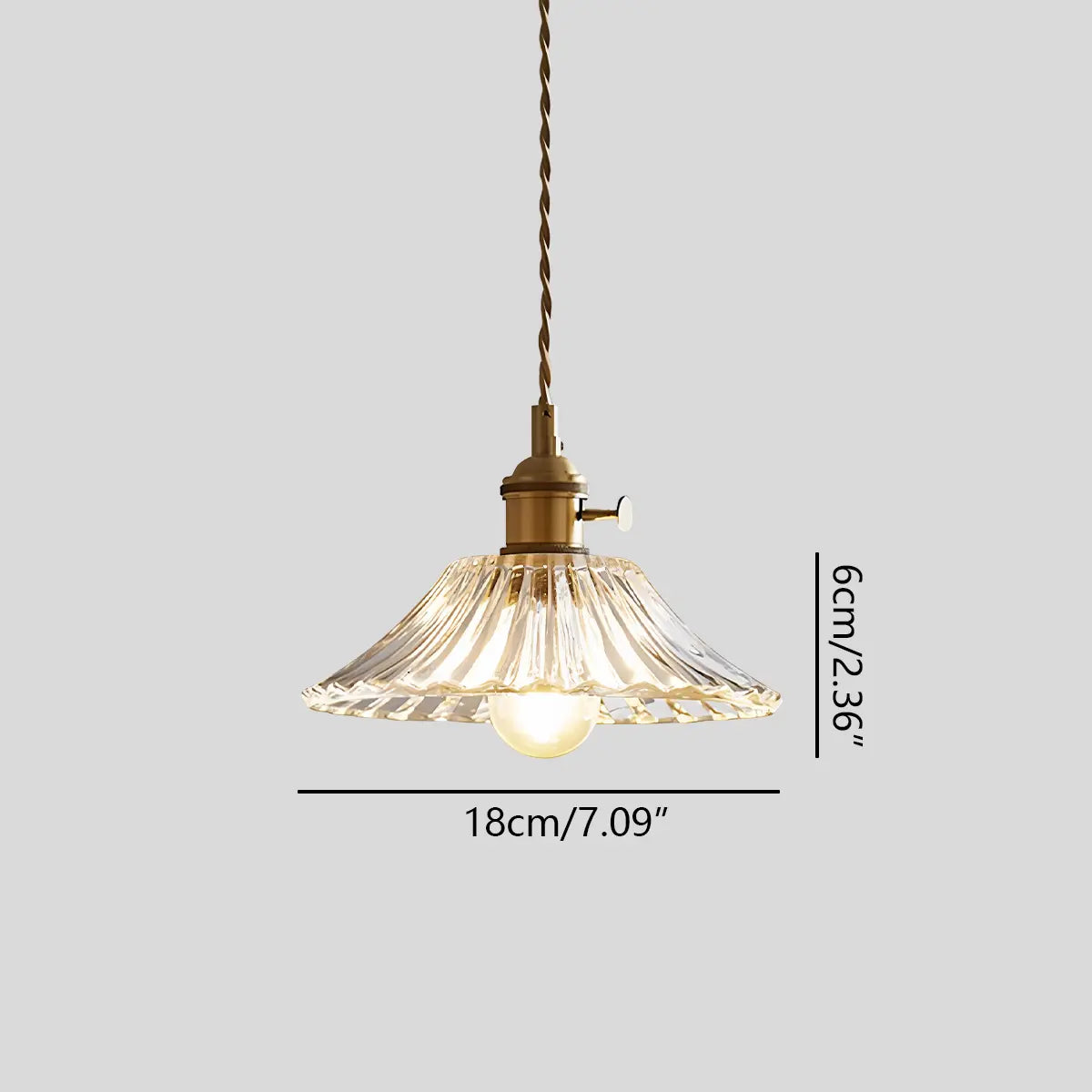 Feyran Isabel Glass Pendant Light for Kitchen Island