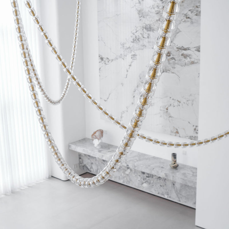 Gabriel Gold Crystal Chandelier
