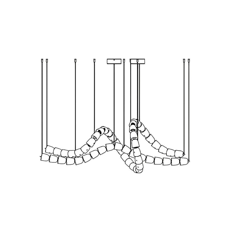Gabriel Gold Crystal Chandelier