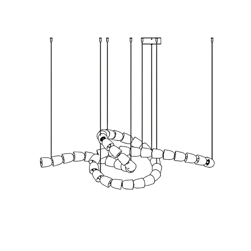 Gabriel Gold Crystal Chandelier