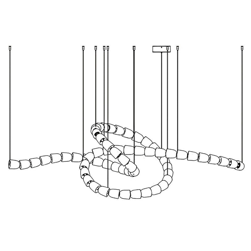 Gabriel Gold Crystal Chandelier