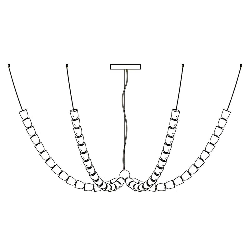 Gabriel Gold Crystal Chandelier