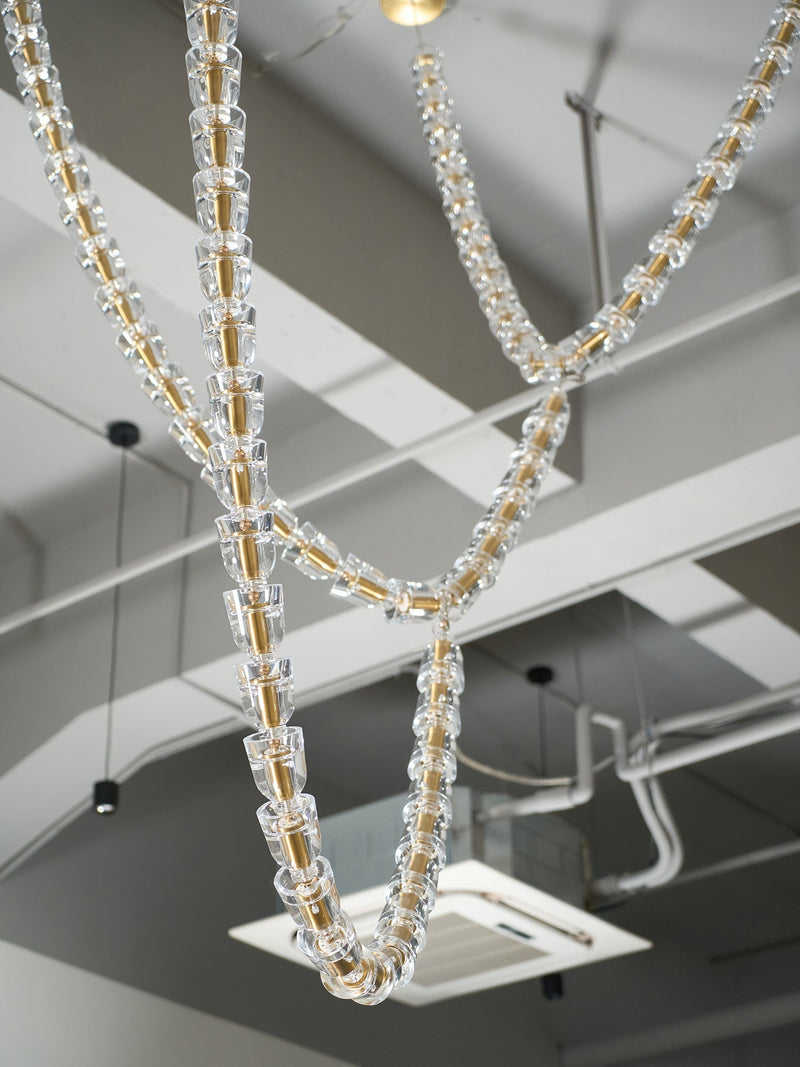 Gabriel Gold Crystal Chandelier