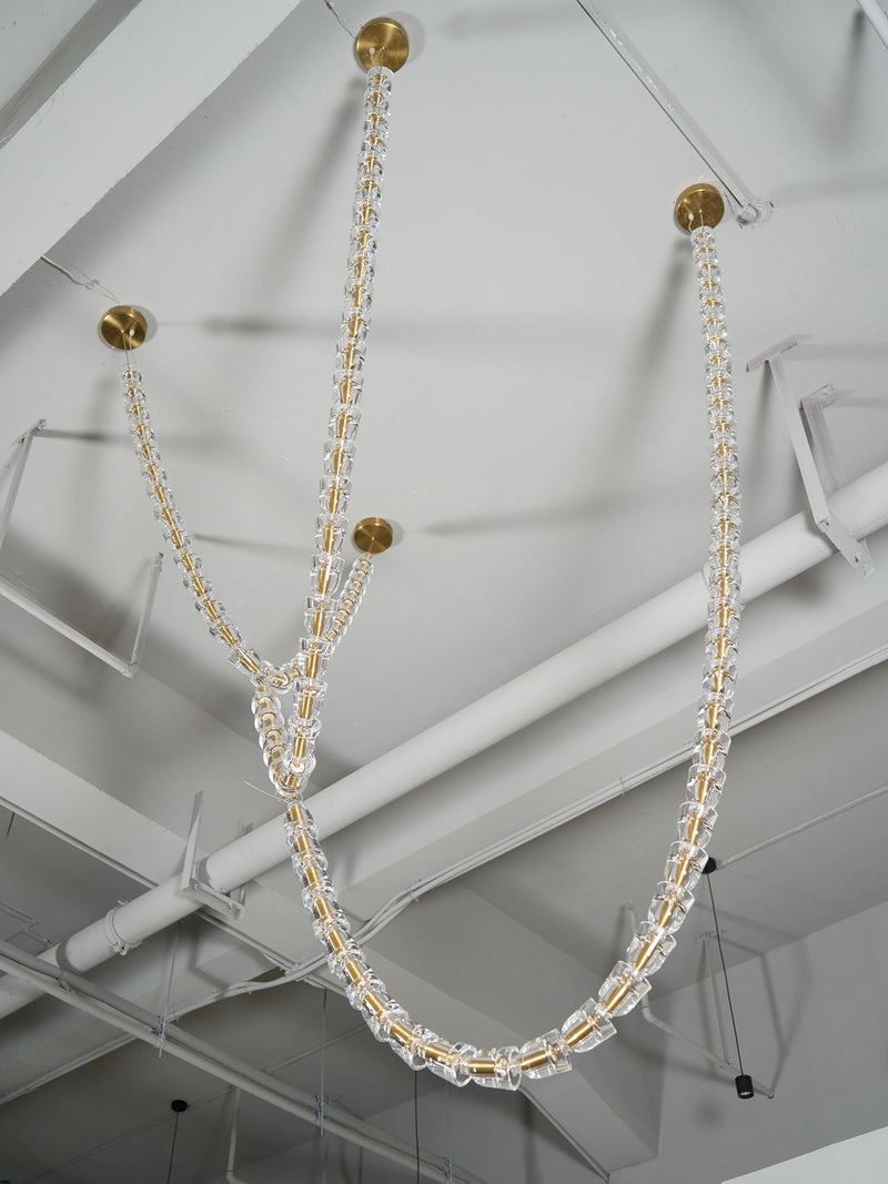 Gabriel Gold Crystal Chandelier