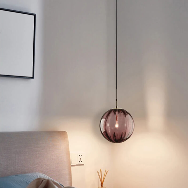 Feyran Modern Nordic Water Pattern Glass Ball Pendant Light