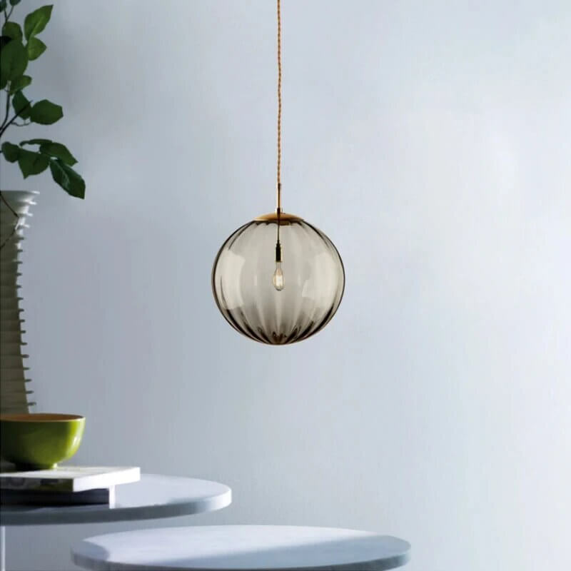Feyran Modern Nordic Water Pattern Glass Ball Pendant Light