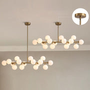 Glass Globes Linear Chandelier