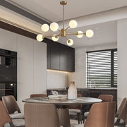 Glass Globes Sputnik Radial Chandelier - Dining Room | Feyran