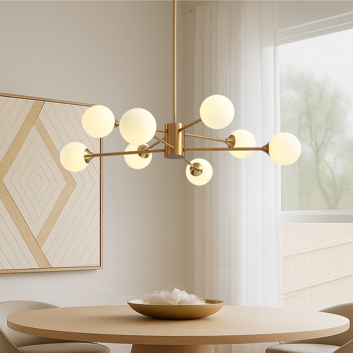Glass Globes Sputnik Radial Chandelier ch137 20250704 Feyran