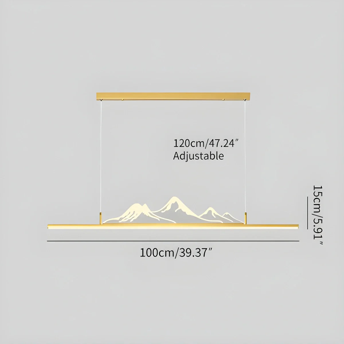 Feyran Designer Mountain Shape LED Pendant Light