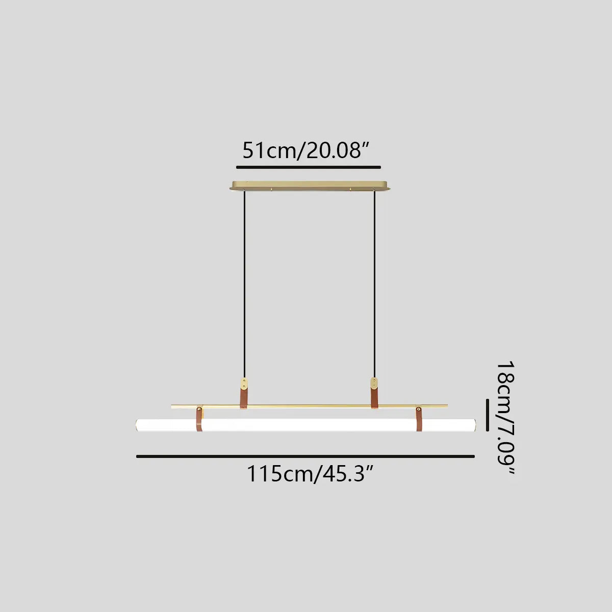 Feyran Solin Linear LED Pendant Light for Dining Area