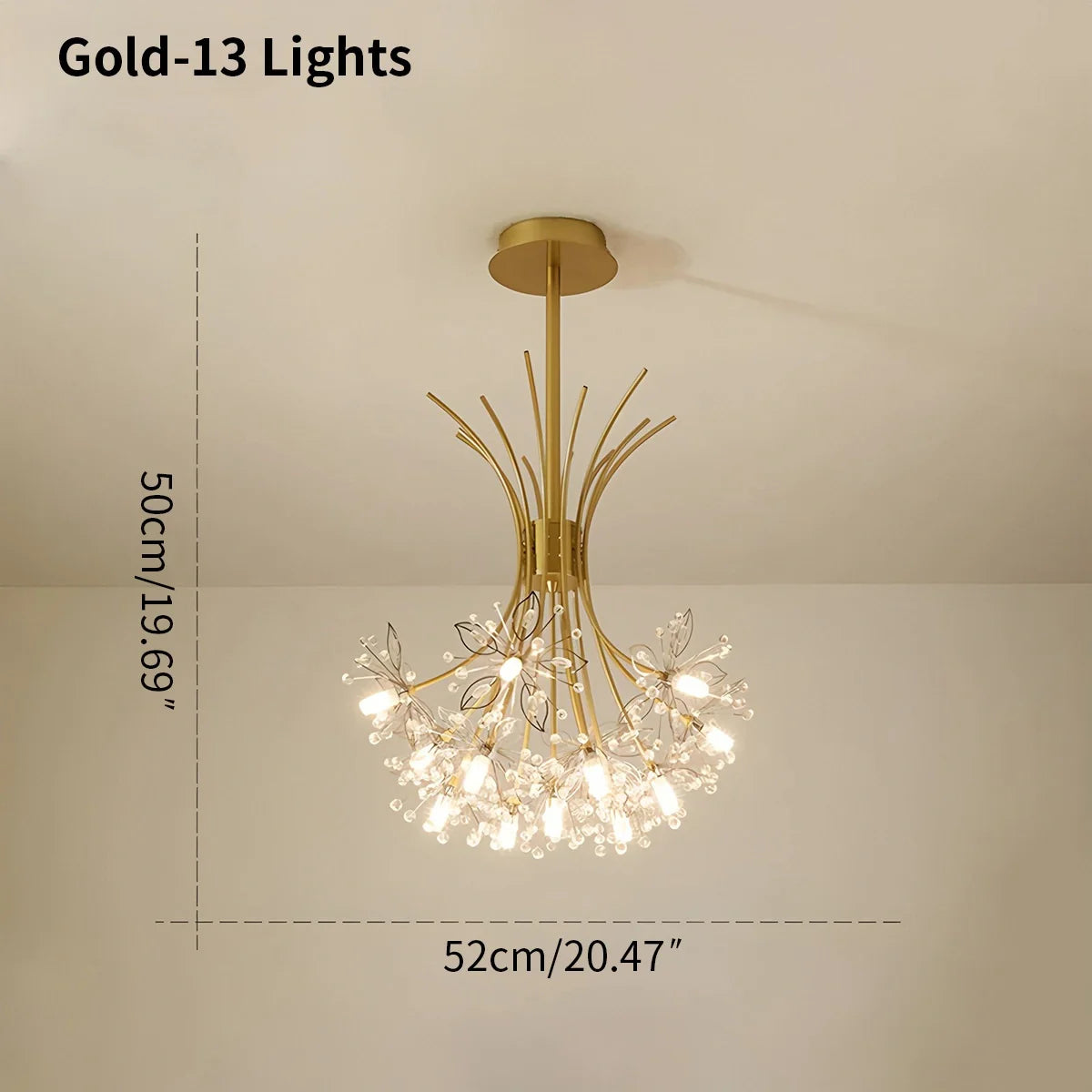 Feyran Gypsophila Bouquet Crystal Chandelier