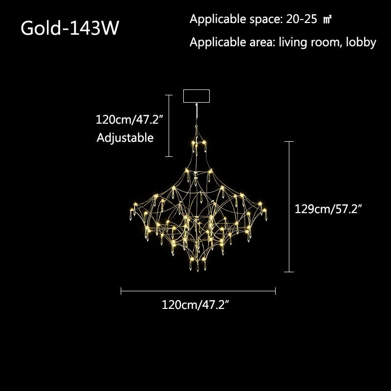 Feyran Adjustable Large Creativity Crystal Chandelier