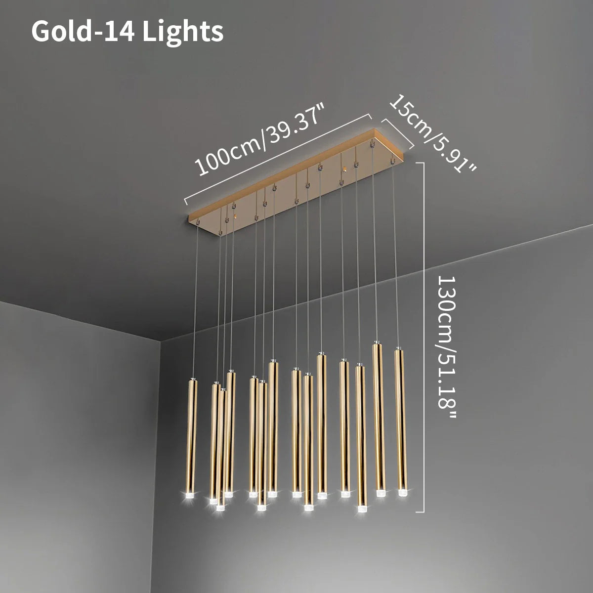 Feyran Modern Luxury Large Long Cylindrical Chandelier