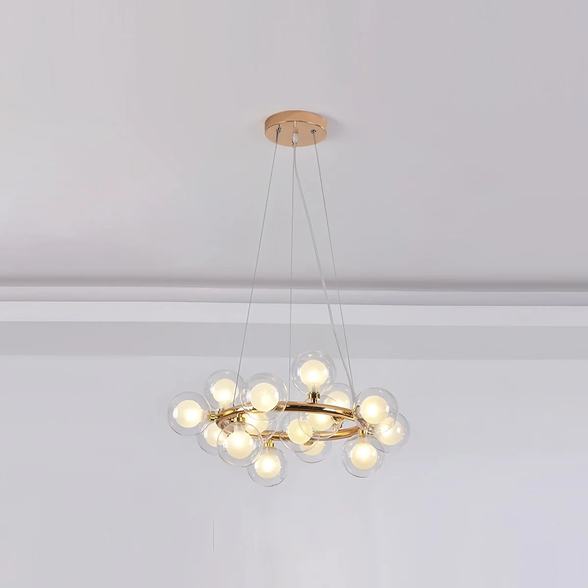 Feyran Nur Bubble Glass Chandelier for Living Room