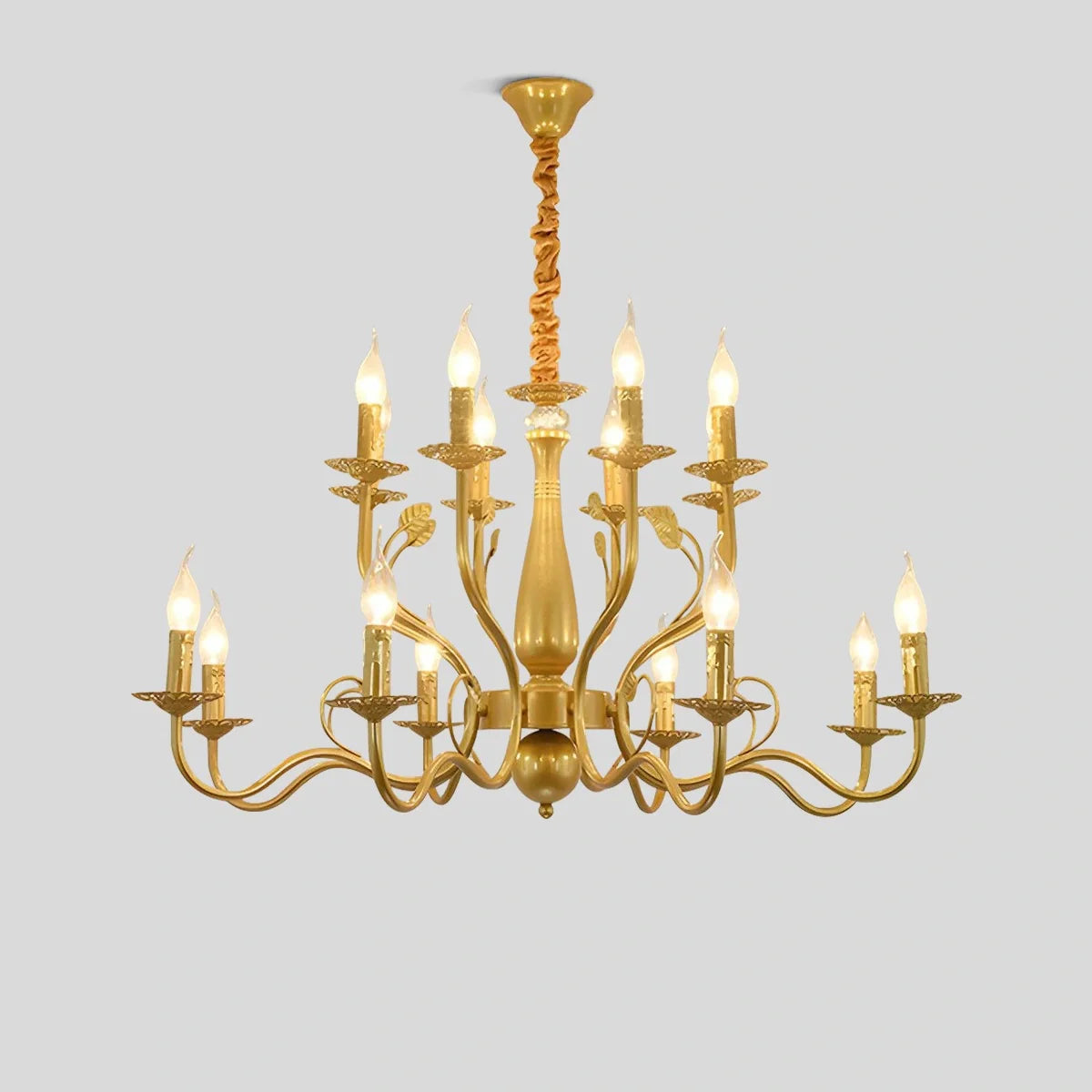Feyran Double Layered Candle Chandelier for Dining Room