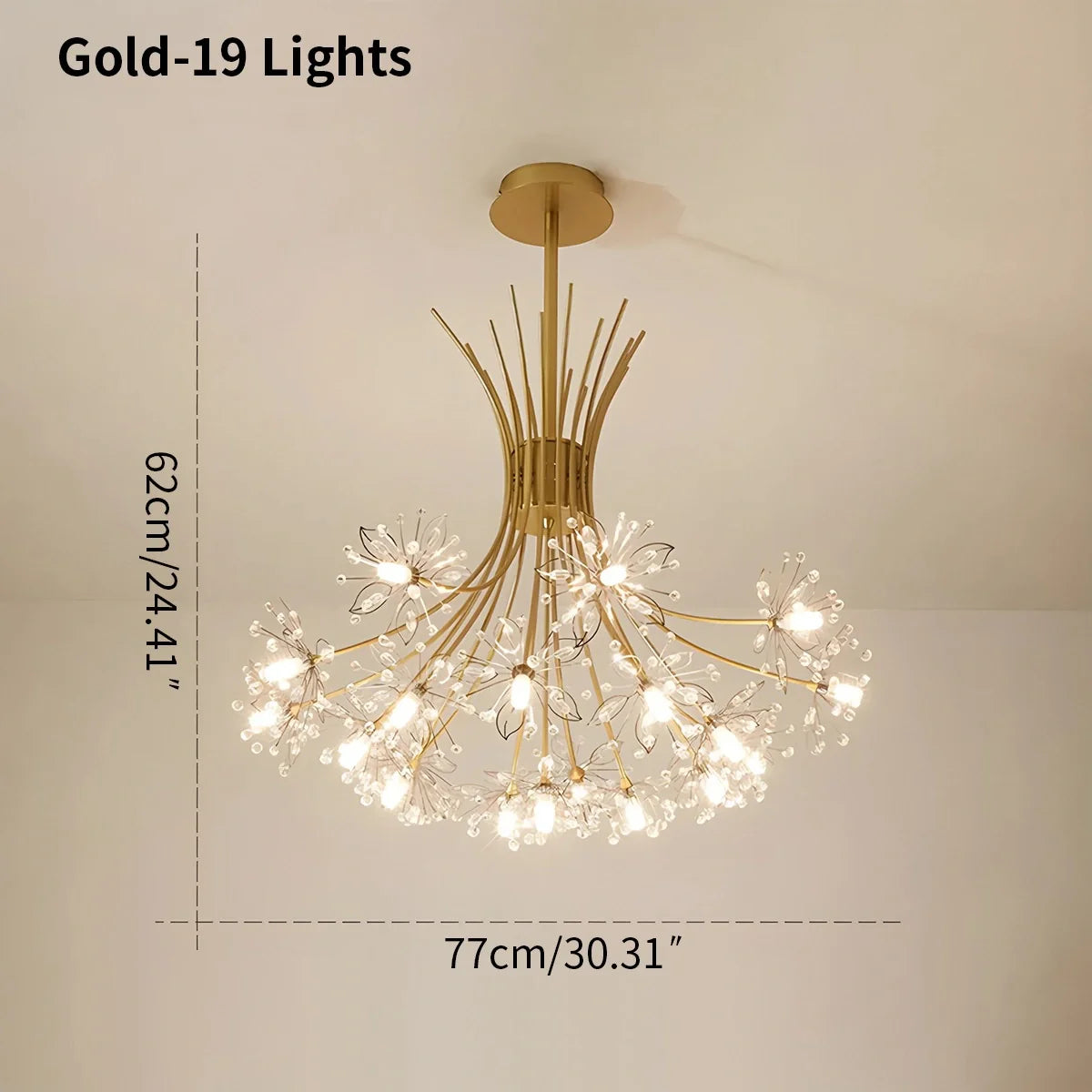 Feyran Gypsophila Bouquet Crystal Chandelier