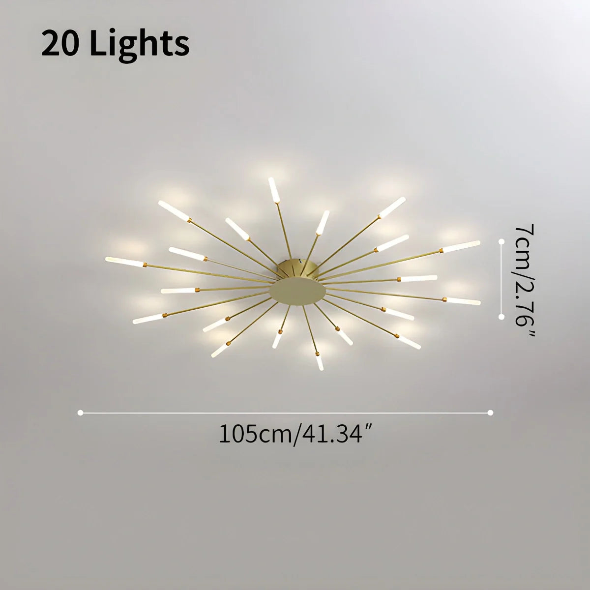 Feyran Fireworks Starburst Ceiling Light