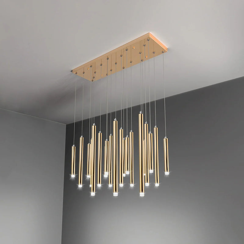 Feyran Modern Luxury Large Long Cylindrical Chandelier