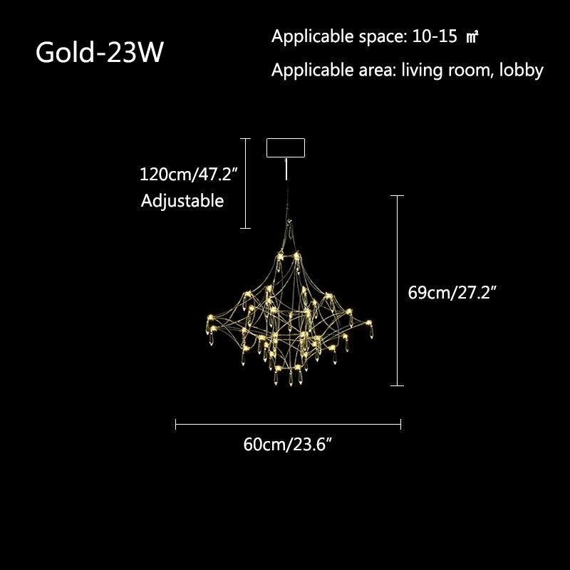 Feyran Adjustable Large Creativity Crystal Chandelier