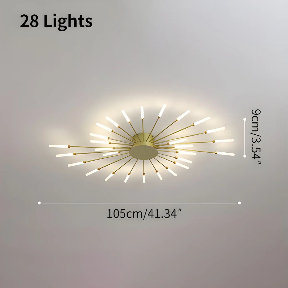 Feyran Fireworks Starburst Ceiling Light