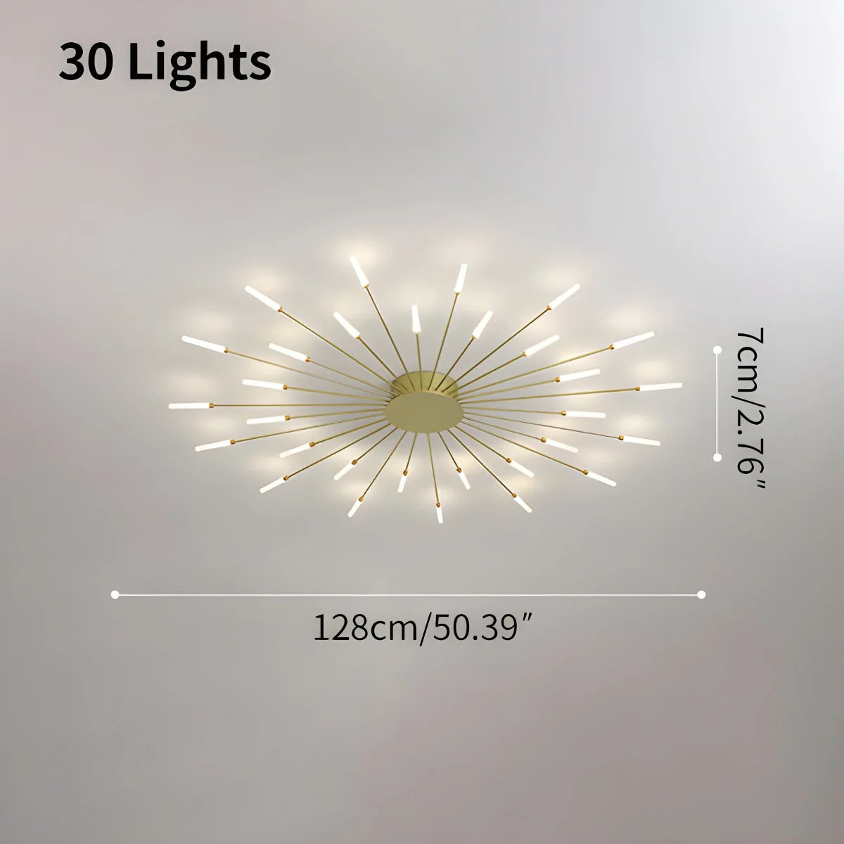 Feyran Fireworks Starburst Ceiling Light