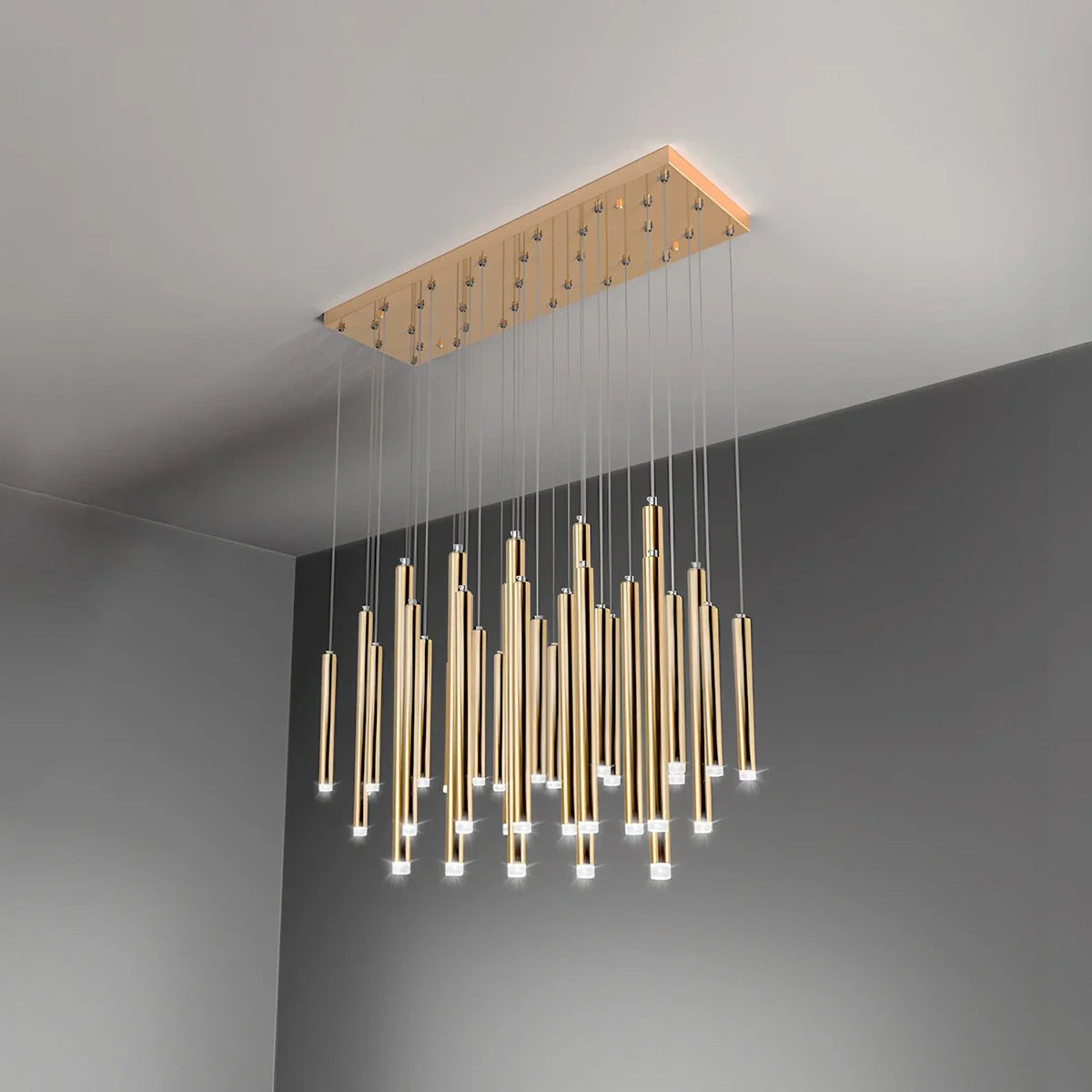 Feyran Modern Luxury Large Long Cylindrical Chandelier