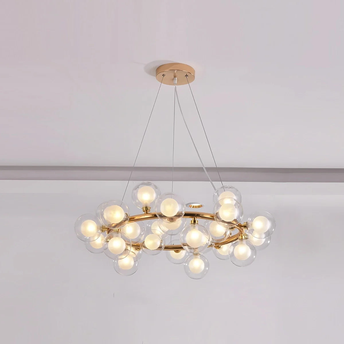 Feyran Nur Bubble Glass Chandelier for Living Room