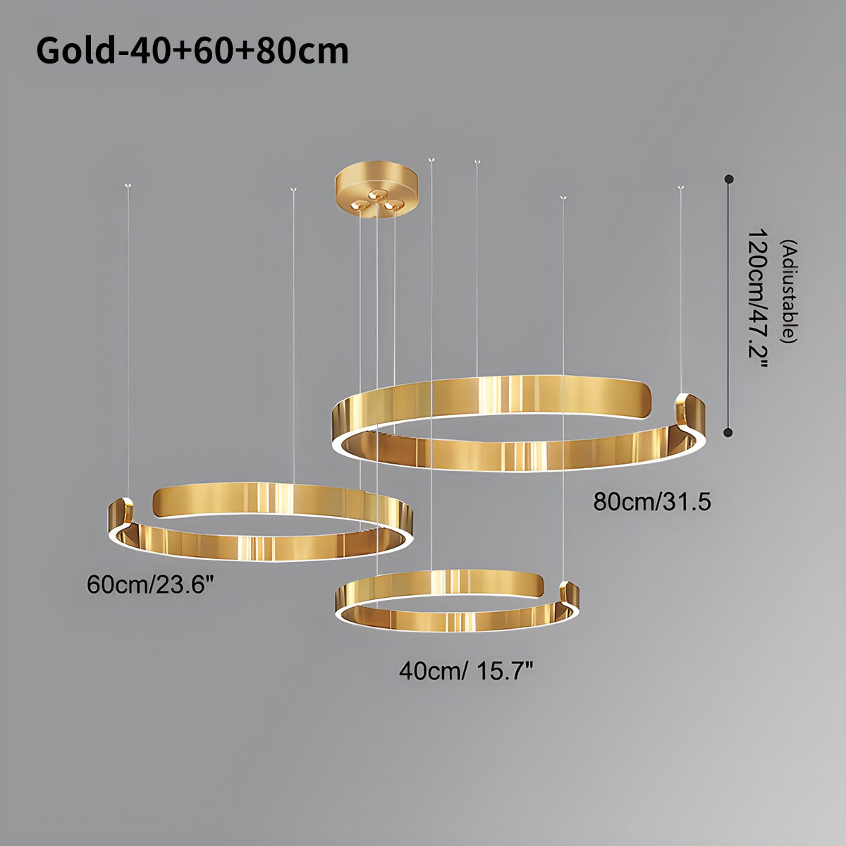 Feyran Modern Ring LED Chandelier for Living Room