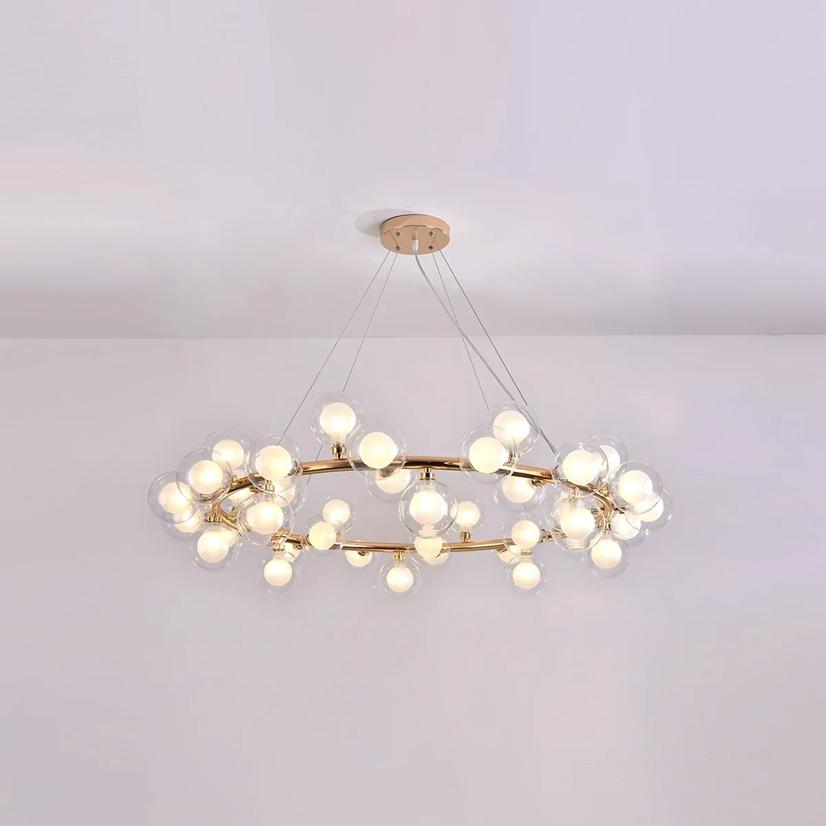 Feyran Nur Bubble Glass Chandelier for Living Room