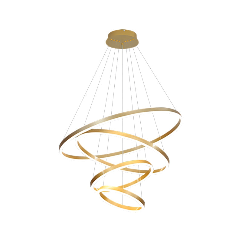 Feyran Tiered Ring Chandelier with Multi-Layer Rings