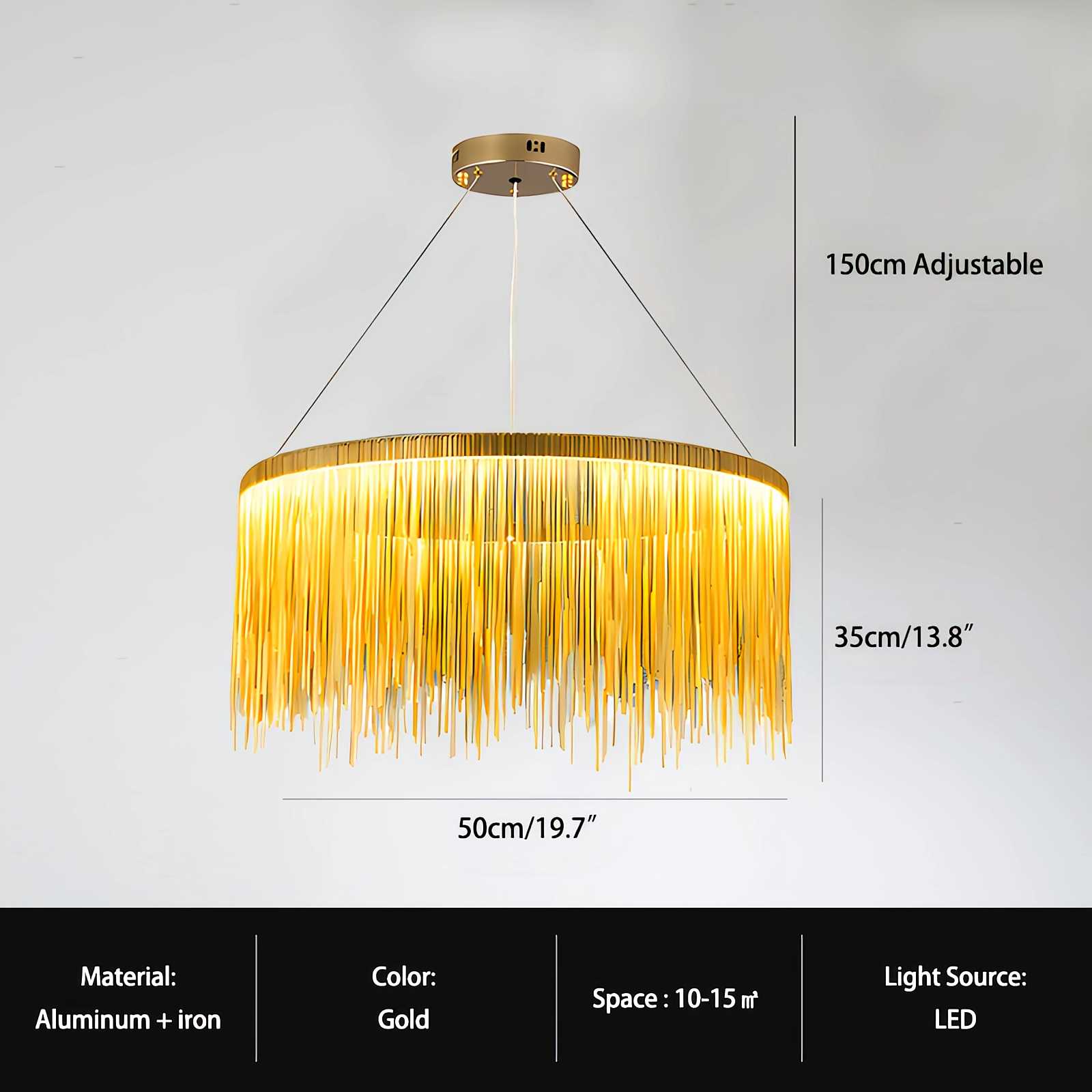 Feyran Modern Art Decor Tassel Chandelier